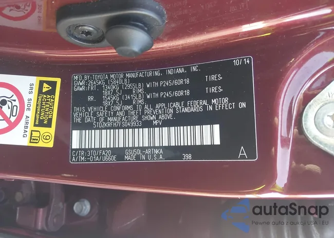 5TDZKRFH7FS049933: 42704721