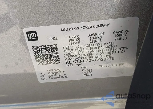 KL77LFE22RC020276: 42704174