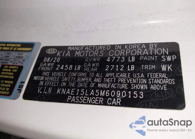 KNAE15LA5M6090153: 42704195