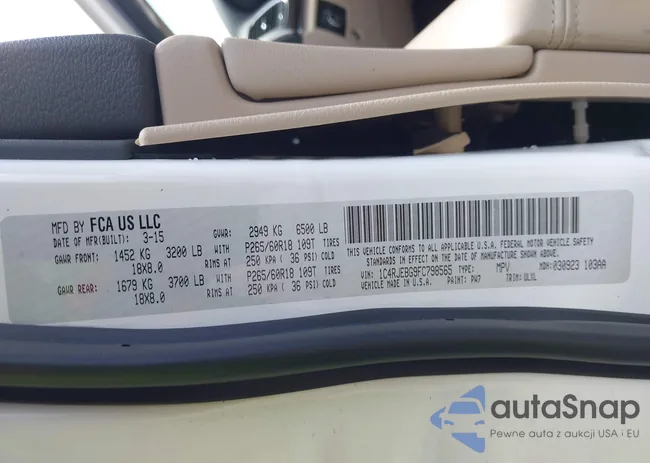 1C4RJEBG9FC798565: 42705325