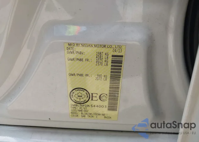 1N4BL3AP1DN544003: 42705398