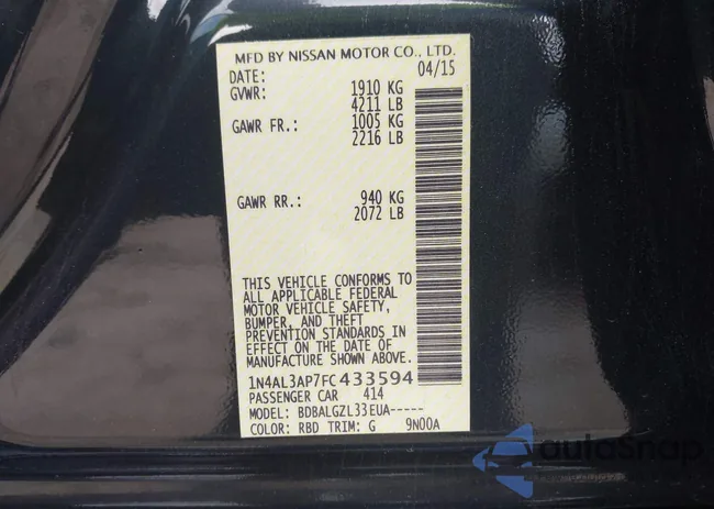 1N4AL3AP7FC433594: 42705438