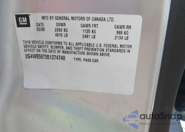 2G4WE567351274748: 42705445