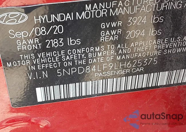 5NPD84LF9LH625375: 42705631