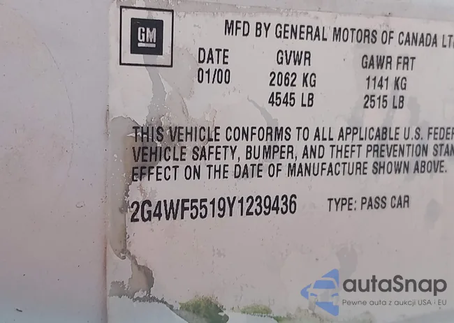 2G4WF5519Y1239436: 42705638