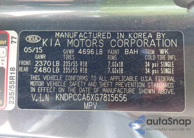 KNDPCCA6XG7815656: 42705658