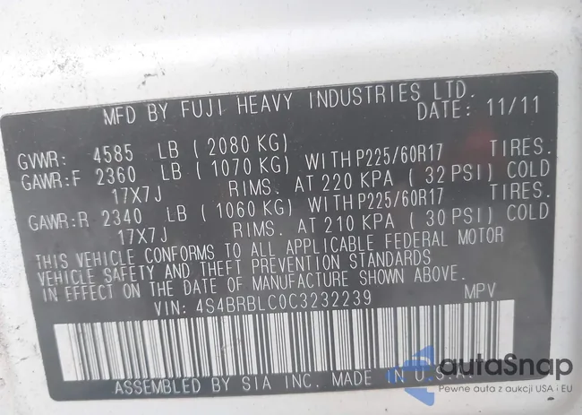 4S4BRBLC0C3232239: 42704956