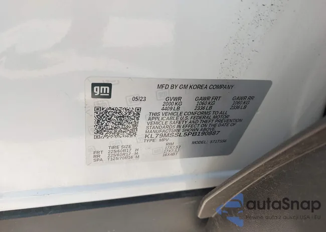 KL79MSSL5PB190887: 42705029