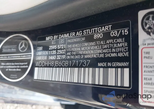 WDDHH8JB6GB171737: 42705084