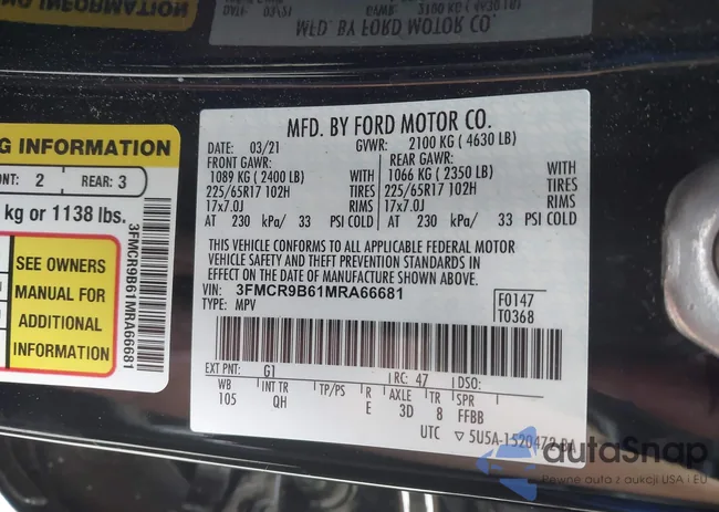 3FMCR9B61MRA66681: 42705122