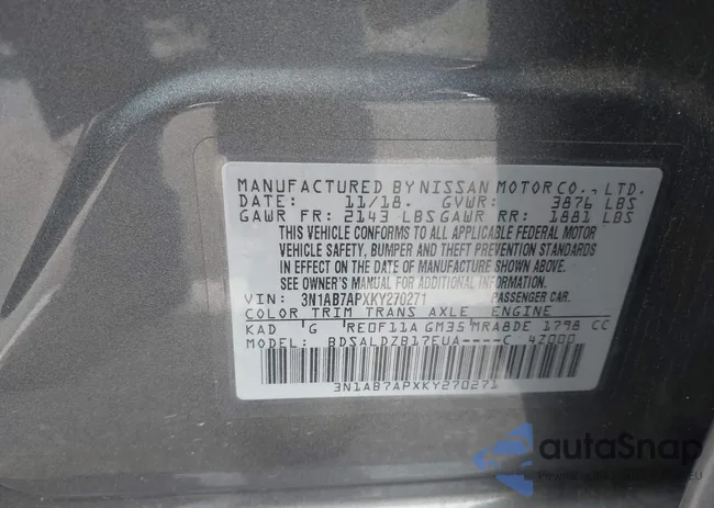 3N1AB7APXKY270271: 42705182