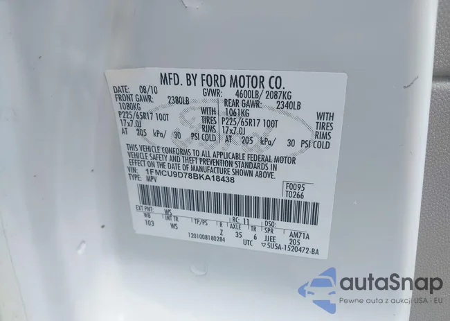 1FMCU9D78BKA18438: 42706244