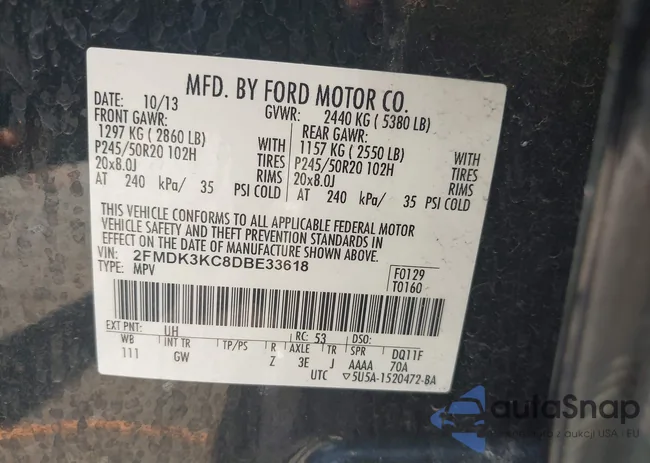 2FMDK3KC8DBE33618: 42706477