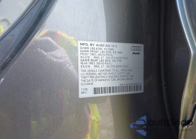 WA1LGAFE5DD005771: 42706541