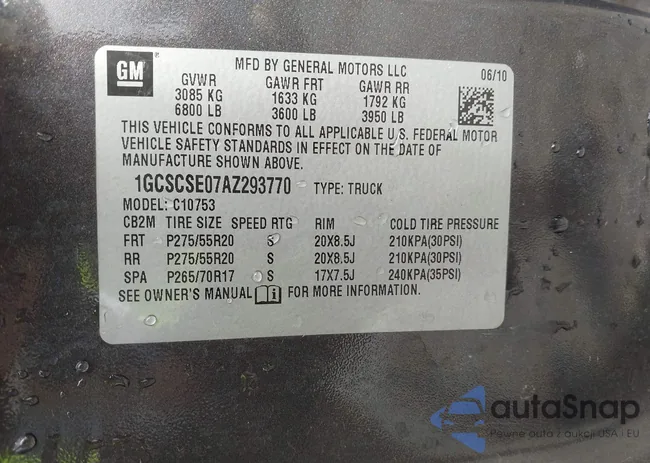 1GCSCSE07AZ293770: 42706624