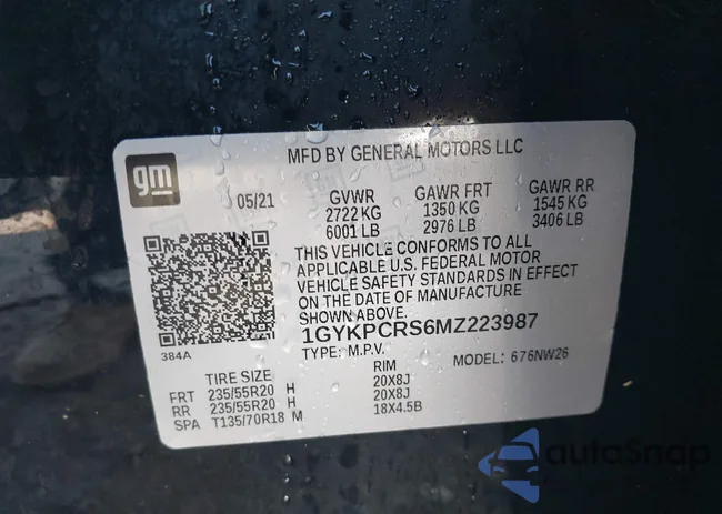 1GYKPCRS6MZ223987: 42706657