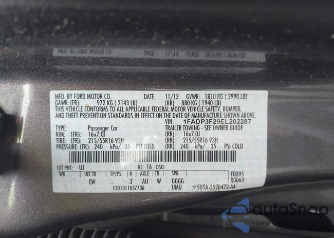 1FADP3F29EL202287: 42706793