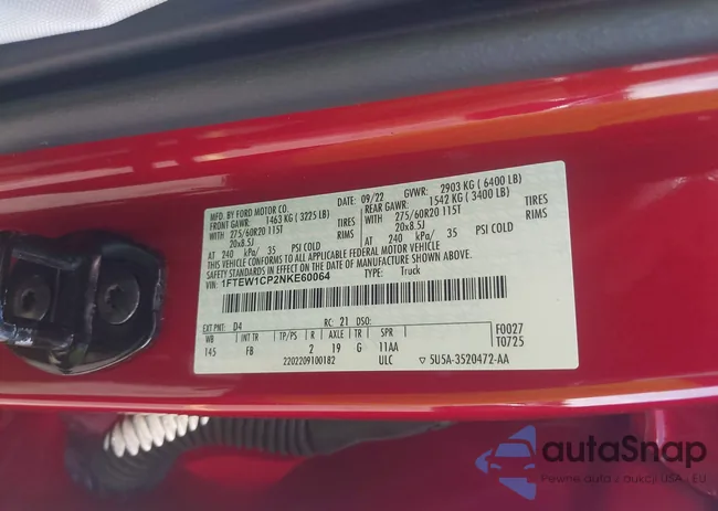 1FTEW1CP2NKE60064: 42705914