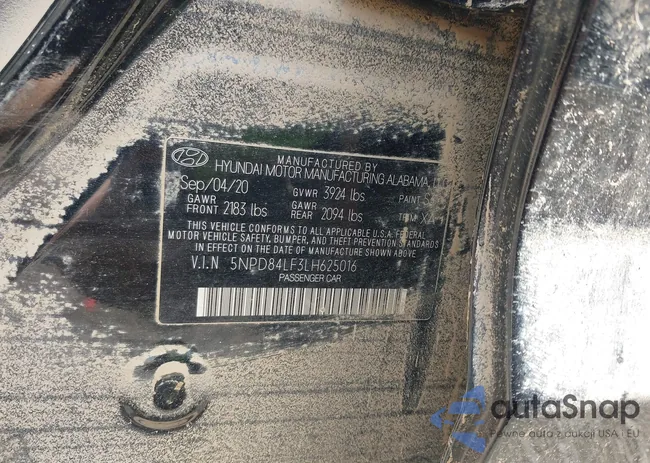 5NPD84LF3LH625016: 42706054