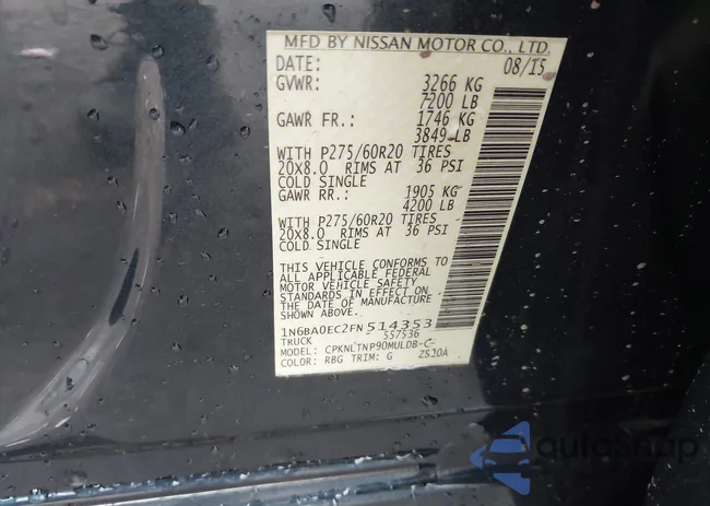 1N6BA0EC2FN514353: 42706155