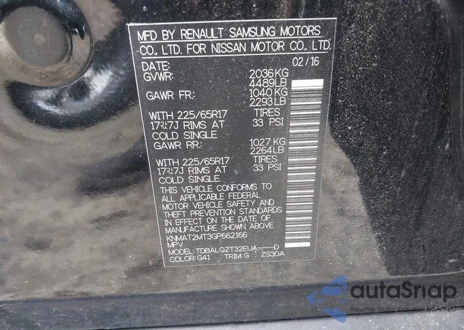 KNMAT2MT3GP662166: 42707263