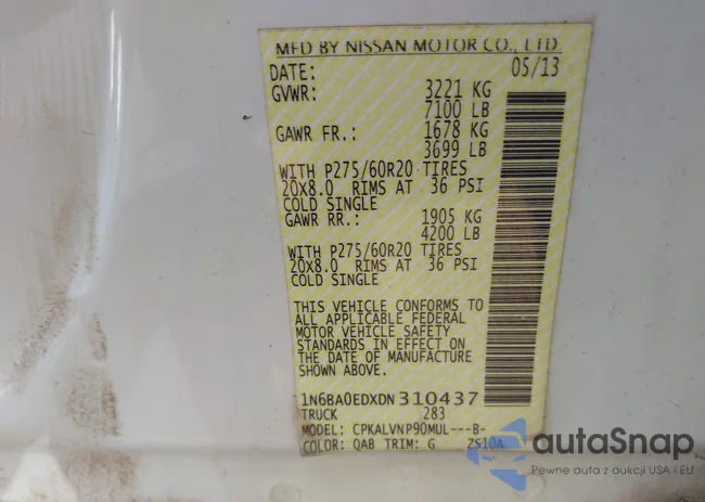 1N6BA0EDXDN310437: 42707393