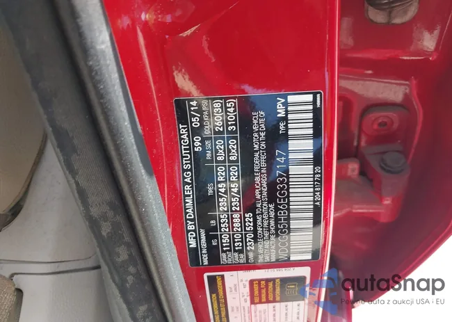 WDCGG5HB6EG337147: 42707494