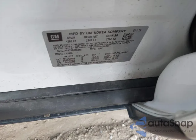 KL4CJASB7KB846318: 42707558