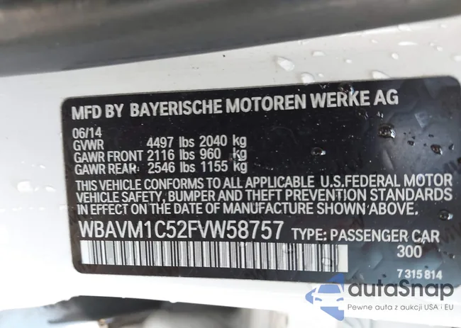 WBAVM1C52FVW58757: 42707559