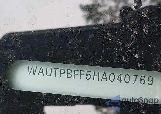 WAUTPBFF5HA040769: 42707803