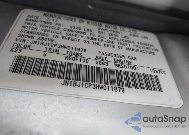 JN1BJ1CP3HW011879: 42706897