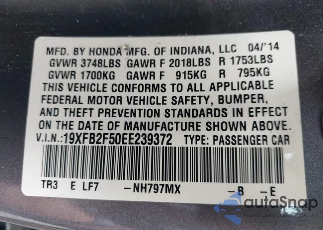 19XFB2F50EE239372: 42706970