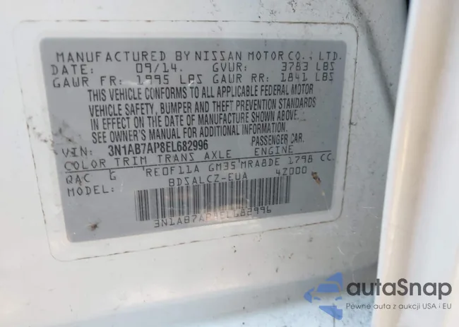 3N1AB7AP8EL682996: 42707004