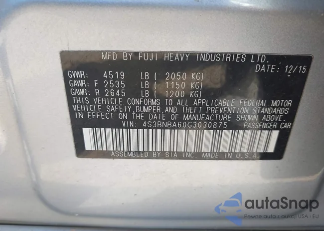 4S3BNBA60G3030875: 42707056