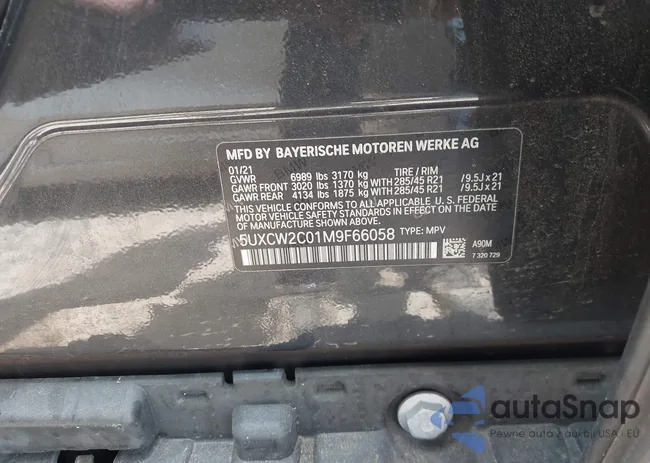 5UXCW2C01M9F66058: 42708721