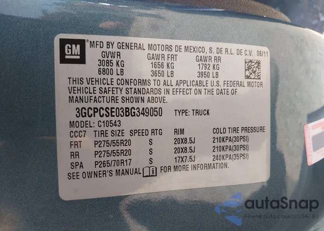 3GCPCSE03BG349050: 42708811