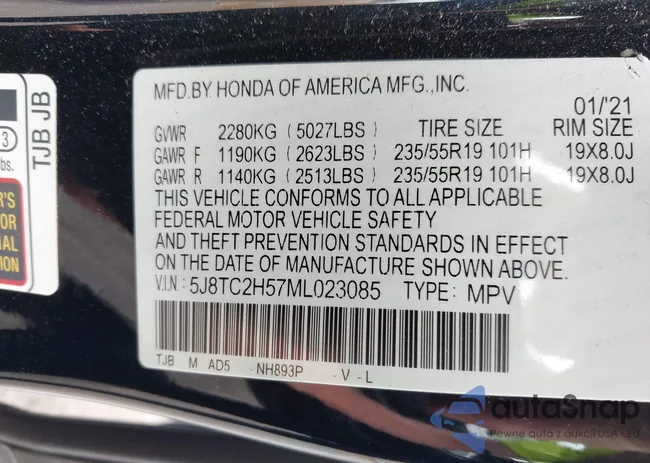 5J8TC2H57ML023085: 42708814