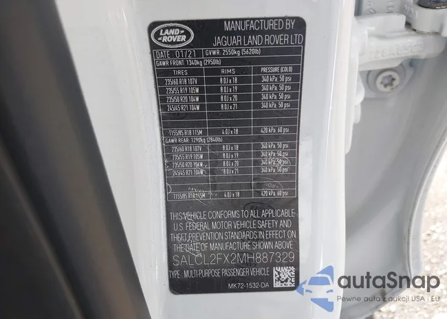 SALCL2FX2MH887329: 42707847