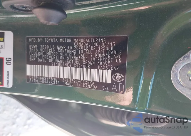 2T1BURHE4FC421008: 42707853