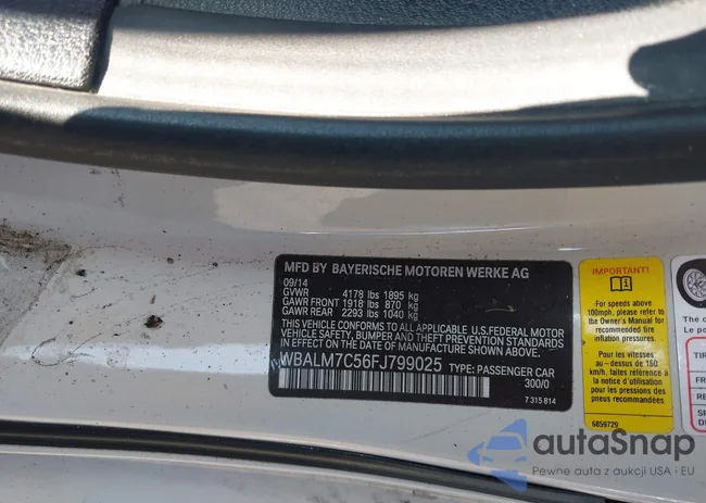 WBALM7C56FJ799025: 42707903