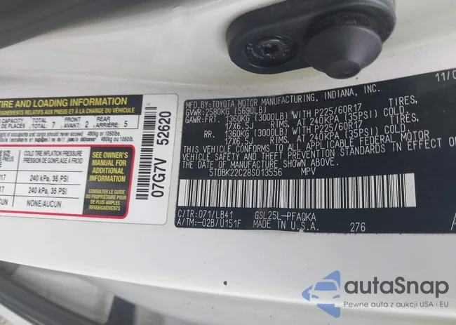 5TDBK22C28S013556: 42707977