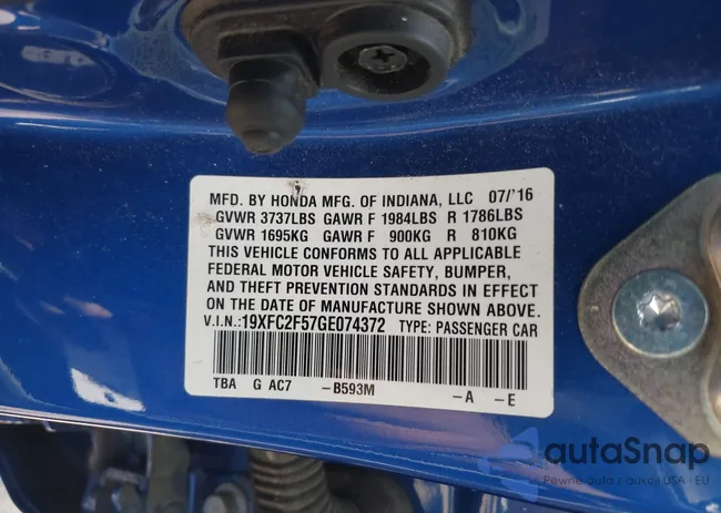 19XFC2F57GE074372: 42708117