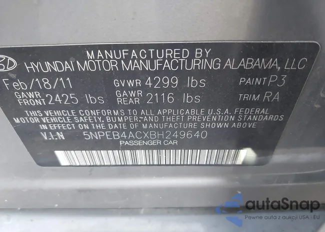 5NPEB4ACXBH249640: 42709235