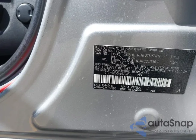 2T3YFREV5HW372855: 42709337