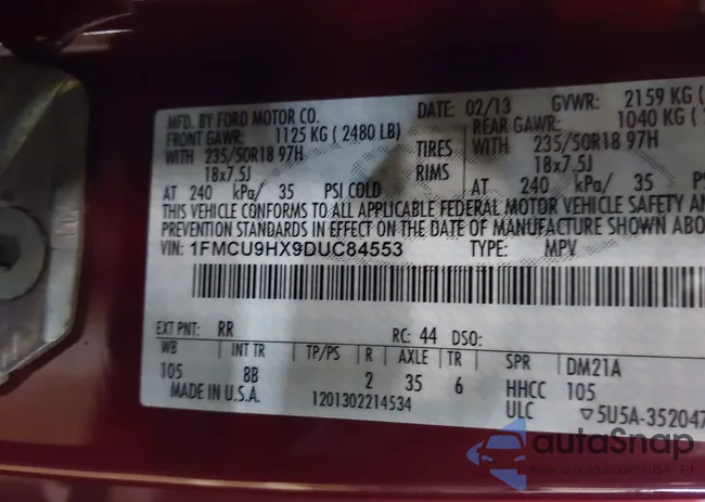 1FMCU9HX9DUC84553: 42709368