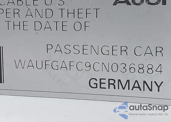 WAUFGAFC9CN036884: 42709396