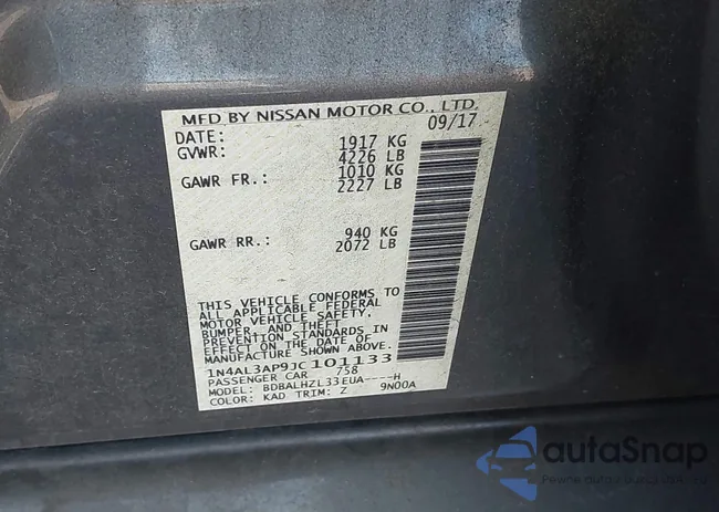 1N4AL3AP9JC101133: 42709412