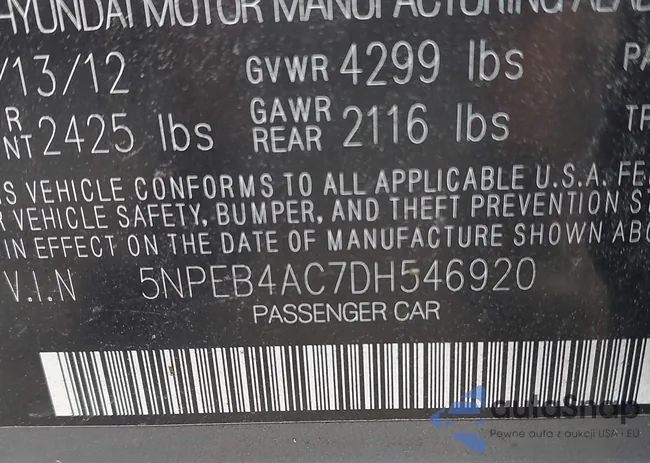 5NPEB4AC7DH546920: 42709453