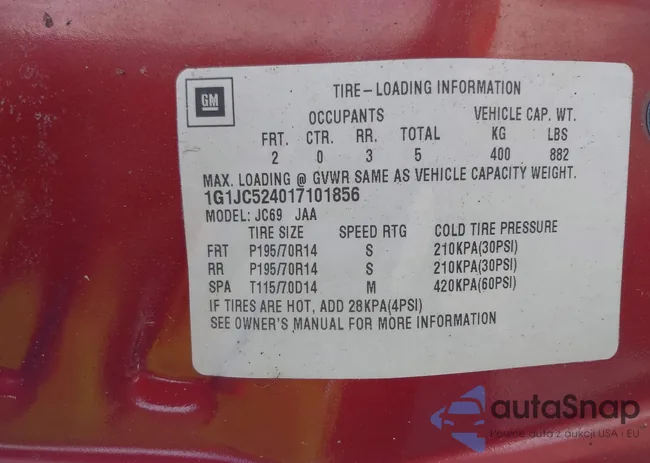 1G1JC524017101856: 42709532