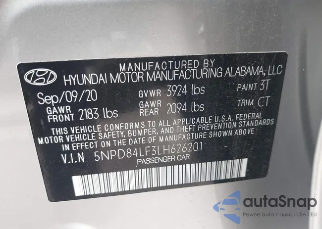 5NPD84LF3LH626201: 42709702